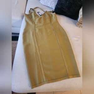 BooHoo Olive Green Bodycon Dress